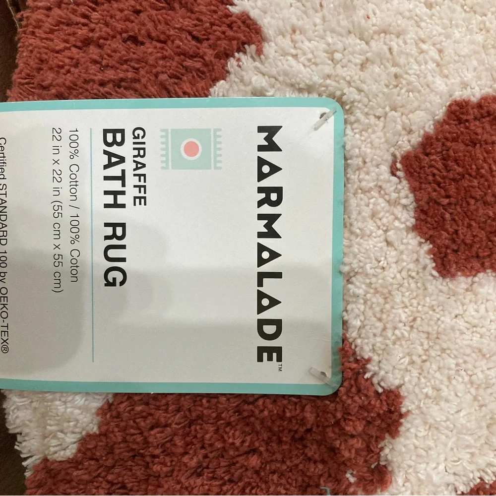 NWT Marmalade Giraffe Bath Rug
